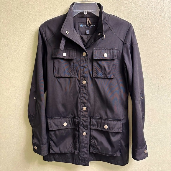 Kenneth Cole Reaction Jackets & Blazers - Kenneth Cole Reaction Black Rain Jacket Size Medium